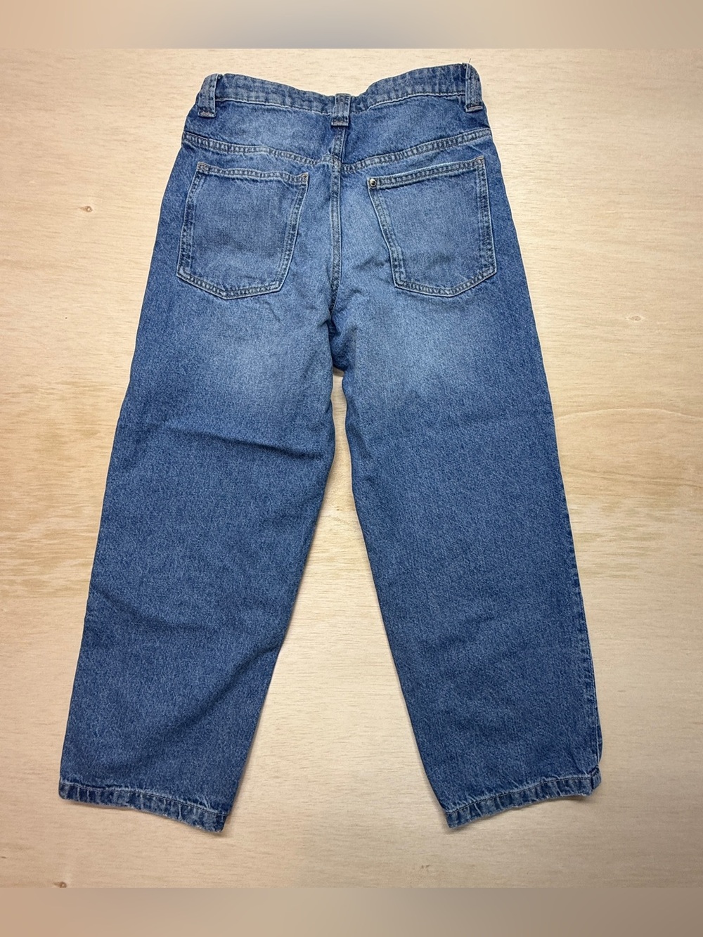 H&M Baggy Skater Blue Jeans Medium Wash Denim Loose Fit Boys Size 14 Wide Leg - Picture 3 of 3